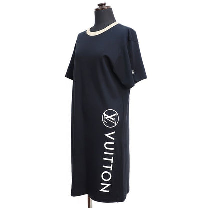 Louis Vuitton Mini Dress Cut And Sew Rw212wuolfldr42 Black Size XS