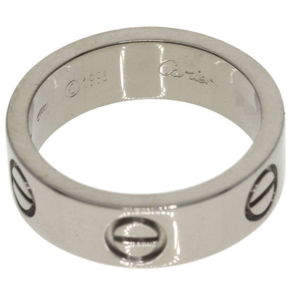 Cartier Love Ring #50 Ring - 18K White Gold Ladies