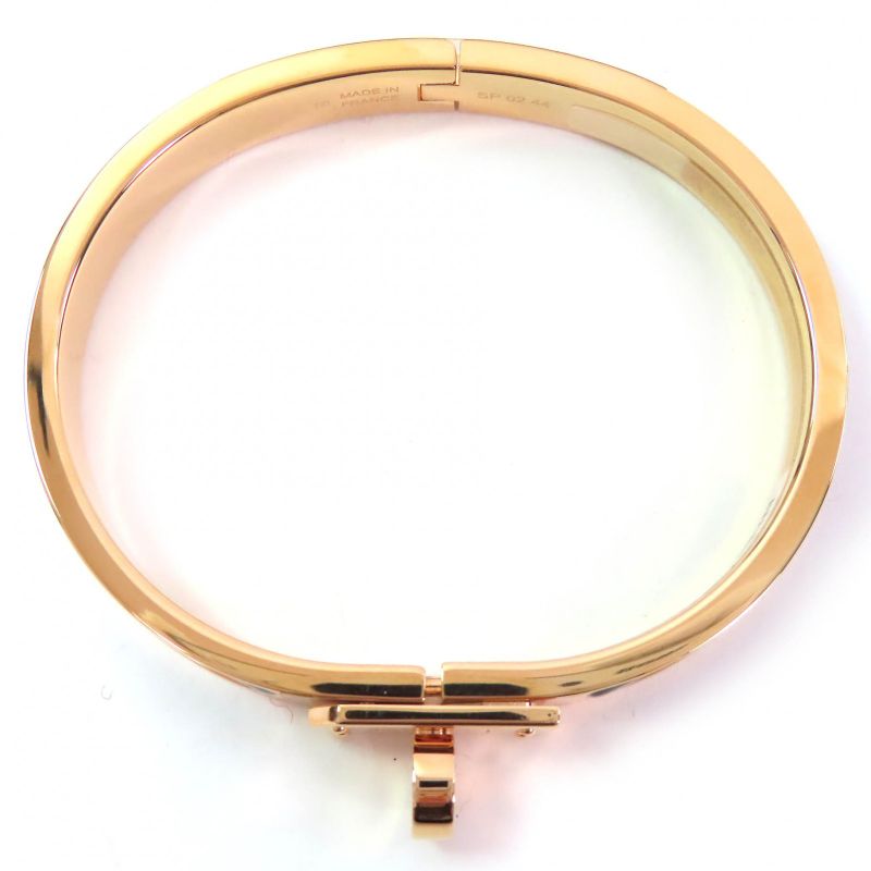 Hermes Mini Clic Kelly Mini Clic Kelly GP Bangle Bracelet Gold Black Storage