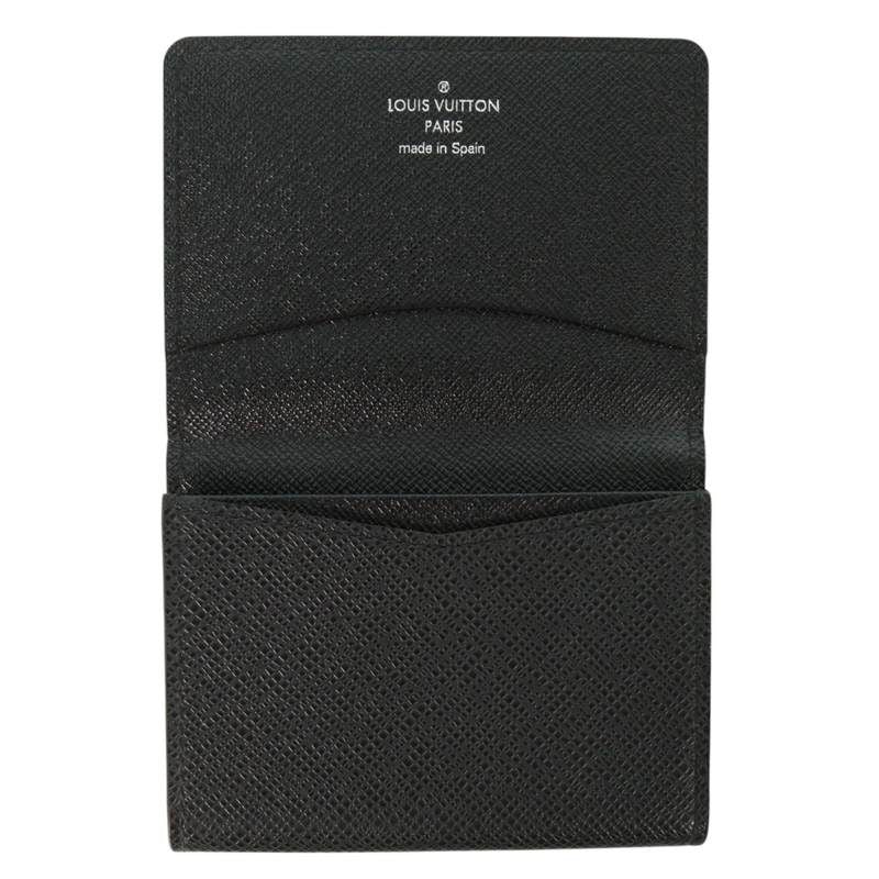 Louis Vuitton M30922 Enveloppe Carte De Visite Taiga Ardoise Card Case For Men