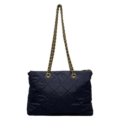 Prada Shoulder Bag - 1bg467 Navy Chain Shoulder/gold Hardware /re-edition 1995