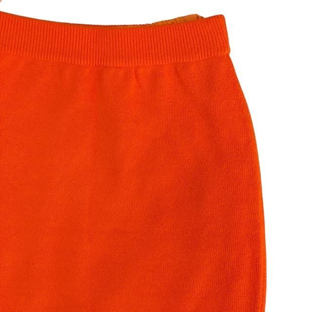Chanel Bottoms Skirt Tight Skirt Knee-length 100% Cashmere Orange [size 1]