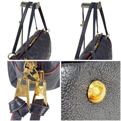 Louis Vuitton Pontje Shoulder Bag Mini Tote Bag Empreinte Leather Embossed Navy