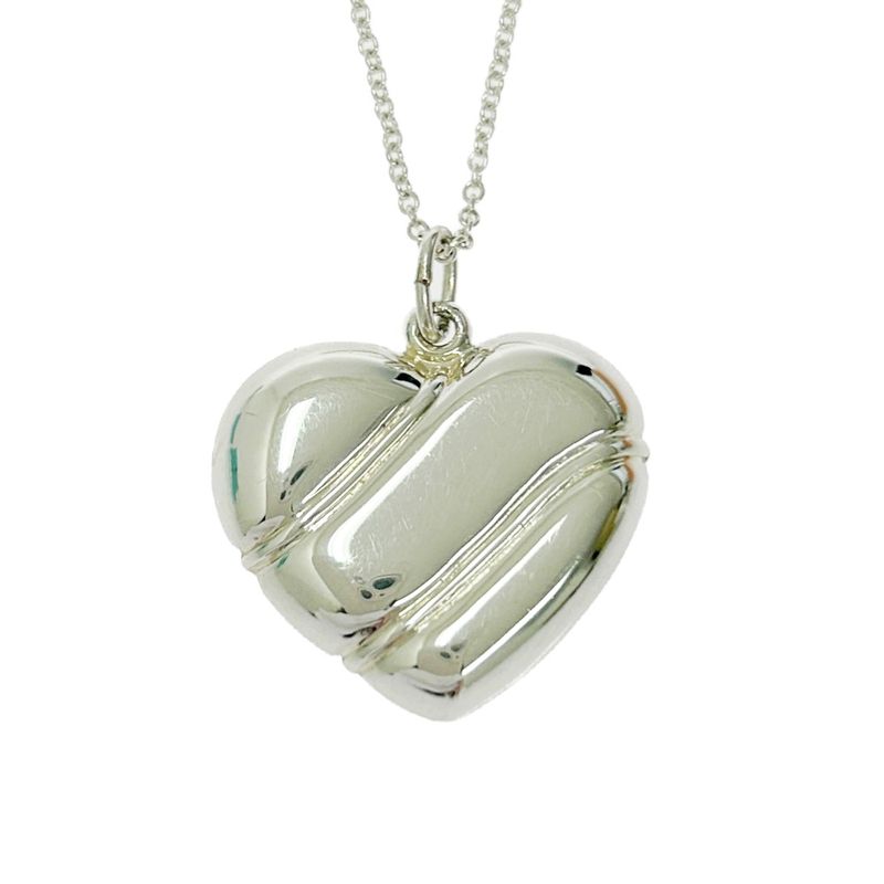 Tiffany & Co Silver Heart Necklace 8.0g 925 Engraved 417872 Necklace