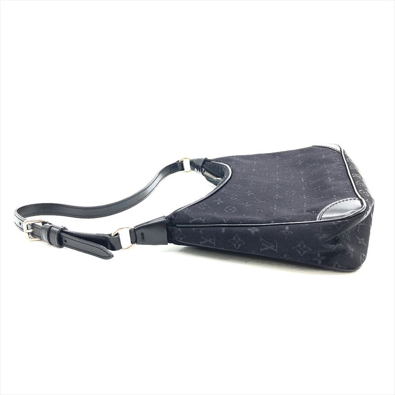Louis Vuitton Little Boulogne Noir Black Shoulder Bag Monogram Satin M92142
