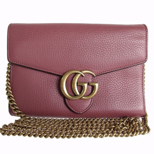Gucci Crossbody Shoulder Bag Wallet Chain GG Marmont 401232