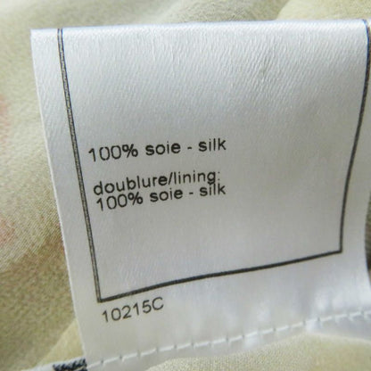 CHANEL Vintage 00S P15722 Gabrielle 100% Silk Face/face Pattern With Coco Mark