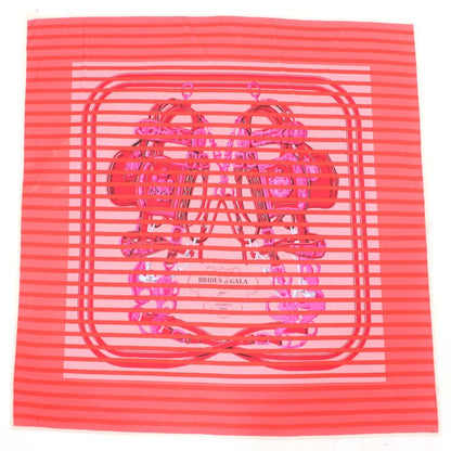 Hermes Brides De GALA Brides De Gala Ceremonial Maitre D' 100% Silk Scarf Red