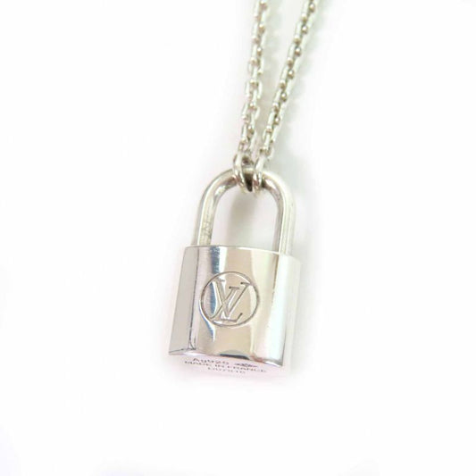 Louis Vuitton Q93559 Pendentif Lockit Necklace Pendant Ag925 Silver With Box