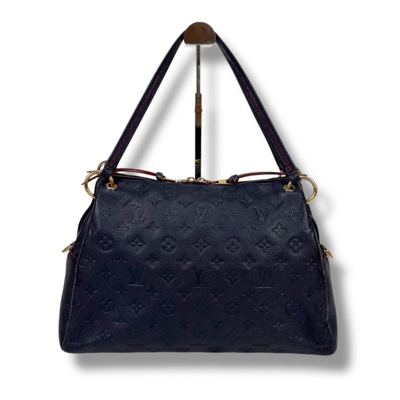 Louis Vuitton Pontje Shoulder Bag Mini Tote Bag Empreinte Leather Embossed Navy