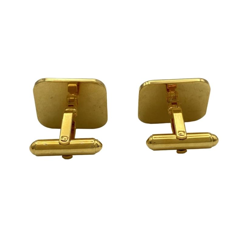Dior/christian Dior Cufflinks - Gold Stripe
