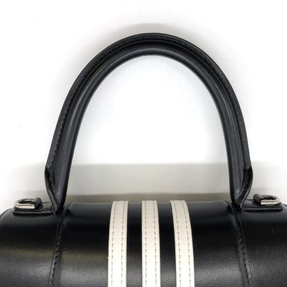 Balenciaga Hourglass Small Adidas Collaboration Handbag Leather Black Women