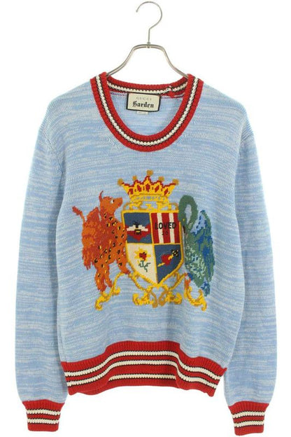Gucci 573988 Xkaqv Gucci Garden Emblem Embroidered Knit Men's M