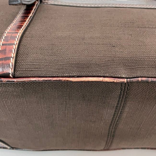 Celine Handbag Boogie Bag Brown Excellent Condition Leather Jacquard