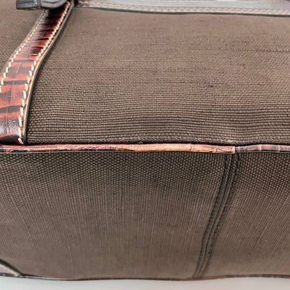 Celine Handbag Boogie Bag Brown Excellent Condition Leather Jacquard