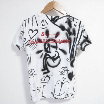 Good Prada Adam Neate Graphic Print Short Sleeve T-Shirt Cut and Sewn S White