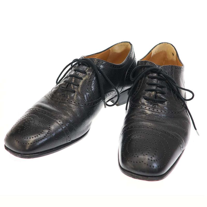 Gucci GG Pattern Dress Shoes 598300 Black 7
