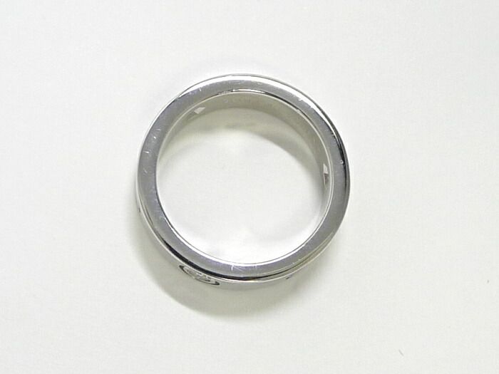 Cartier Love Ring 750wg 18K White Gold White Togo Old Diamonds Size 50 Approx