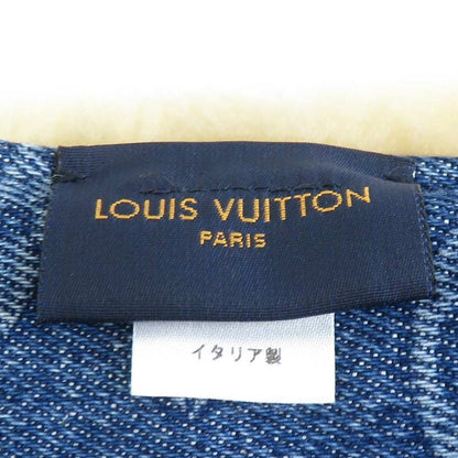 Louis Vuitton Scarf Echarpe Shearling Denim M77144