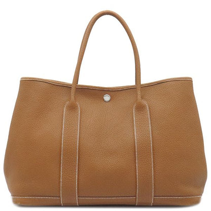 Hermes Tote Bag Garden Party PM Negonda Gold Silver Hardware Brown Sold Goods