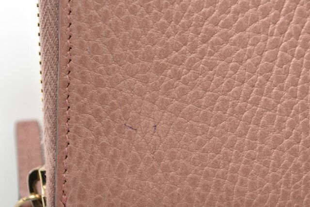 Gucci Wallet Gucci Long Wallet Petit Marmont Leather Light Pink Round Zipper