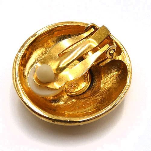 Chanel Coco Mark 1920-1989 GP Gold Earrings And Earrings 1920-1989
