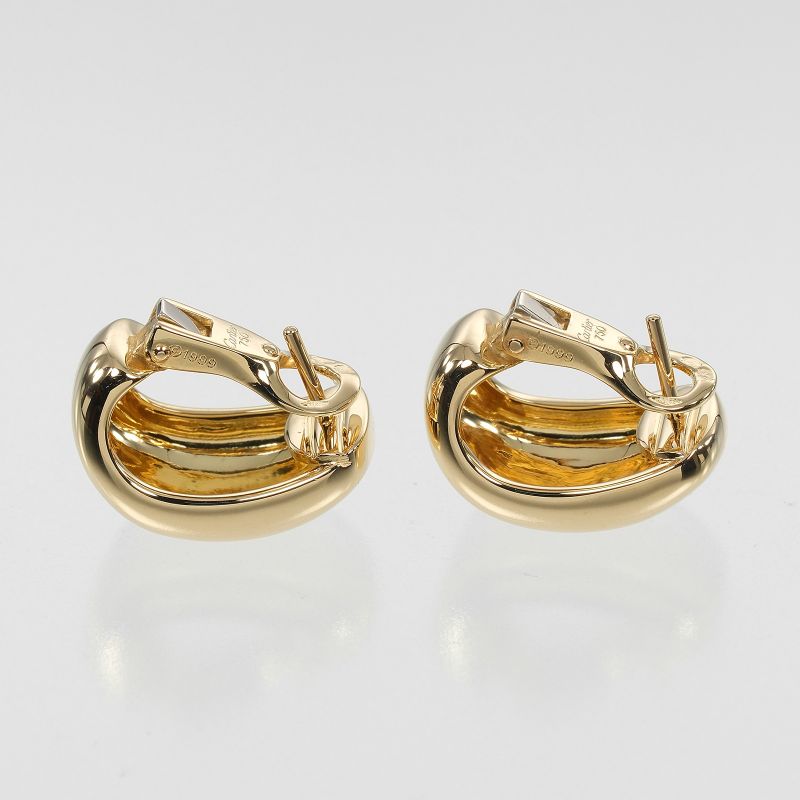 Cartier Nouvelle Vague 18K Yellow Gold Ladies 11.8g Earrings