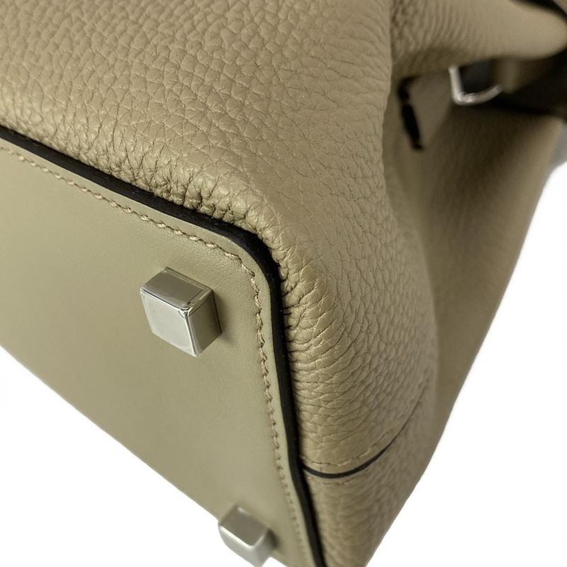 Hermes Handbag Medor Beige Marfa Silver Hardware /2way