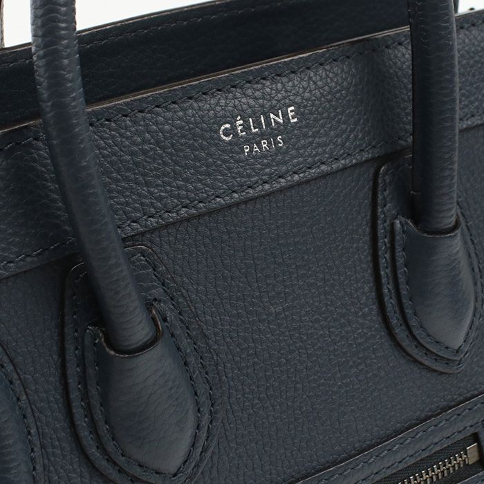 Celine Luggage Nano Handbag Leather Women