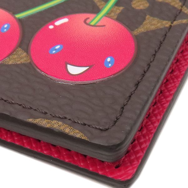 Louis Vuitton Pass Port Case Couverture Pass Port Pole Nm Monogram Cherry Canvas