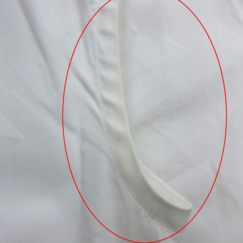 Fendi 12cpf-21-1569 Cape Rose Blouse Shirt Top Long Sleeves White Size M Women's