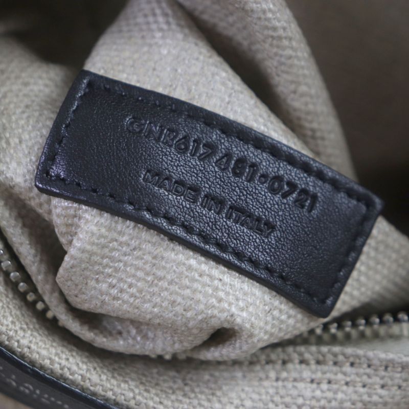  Saint Laurent Paris 617481 Rive Gauche Logo Canvas Leather Tote Bag Beige