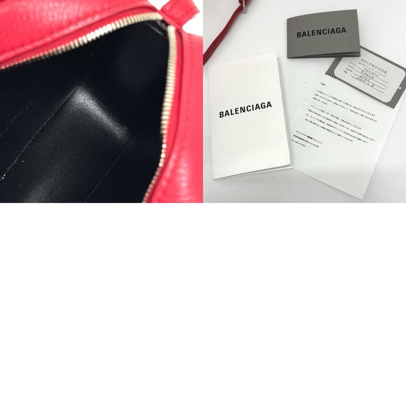 Balenciaga Shoulder Bag Everyday 552372 Leather Red