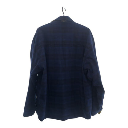 Balenciaga Size M Yellow Blue Cotton 720105tnm27 Long Sleeve Shirt Reversible