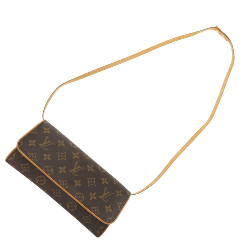Louis Vuitton Pochette Twin GM Monogram M51852 Shoulder Bag LV 0382 Louis