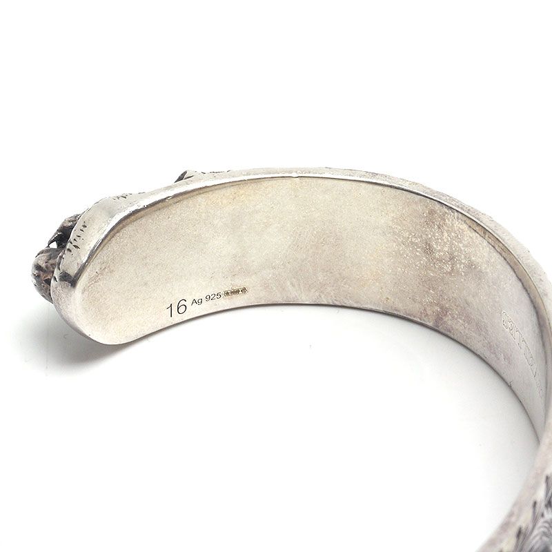 Gucci Cat Head Bangle Size 16 Ag925 Silver Bangle
