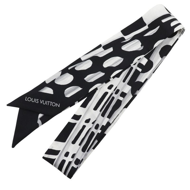 Louis Vuitton Bandeau Mp1834 Silk Black/white Women's Scarf