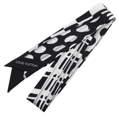 Louis Vuitton Bandeau Mp1834 Silk Black/white Women's Scarf