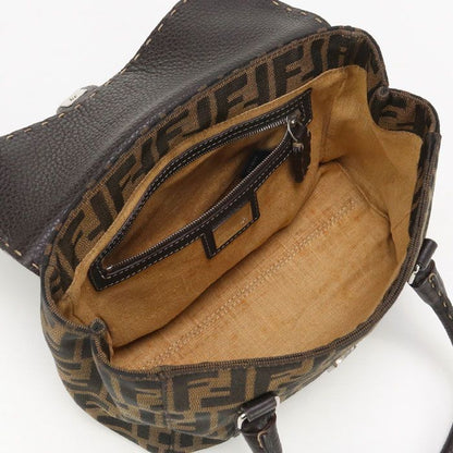 Fendi Selleria Mini Linda 8br486 Handbag Jacquard Leather Women