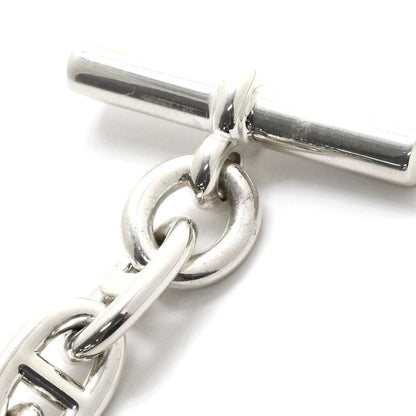 Hermes Bracelet Chaine D'ancre MM Silver 925 Silver 15 Frames Star Ring Silver