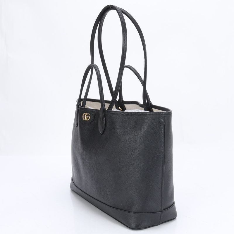 Gucci GG Marmont 739730 Leather 2WAY Tote Bag Shoulder Hand Black A4 Ladies RRM