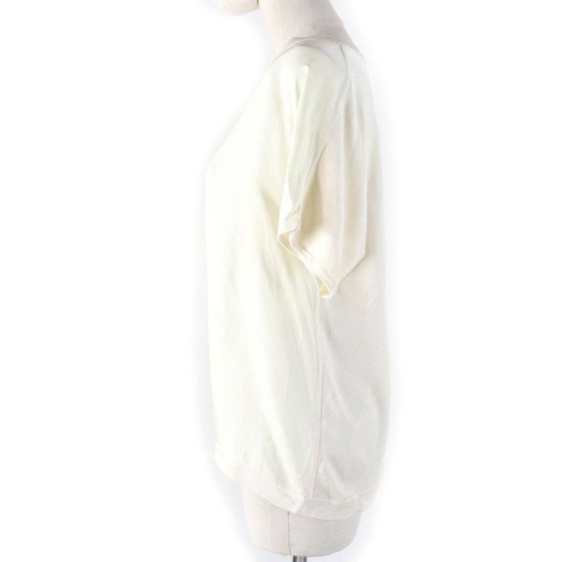 Hermes 22SS 2e2826ds 100% Silk Twill Raine Chaine D'ancre Short Sleeve Knit