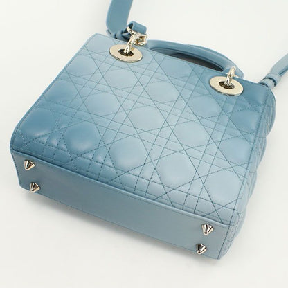 DIOR Bag Small 2WAY Lady Dior M0538 ONGE Handbag Lambskin Ladies