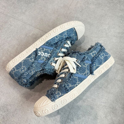 Gucci GG Denim Sneakers Logo 24ss 35 Women's 22cm (8.66in) Low Cut