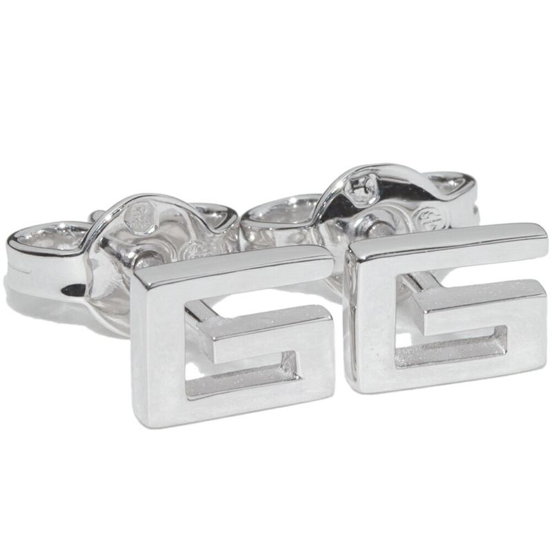 Gucci Earrings 18K White Gold G Logo Studded Earrings