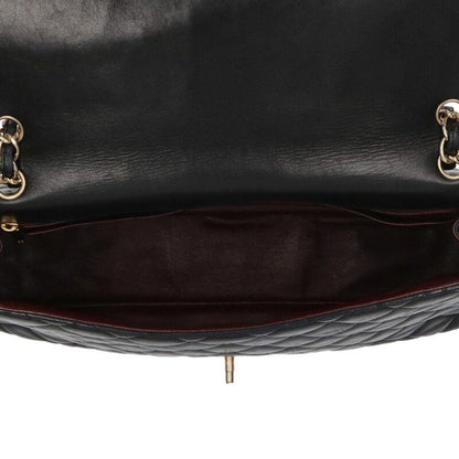Chanel Deca Matelasse 34 Lambskin Single Flap Chain Shoulder Bag Women 34