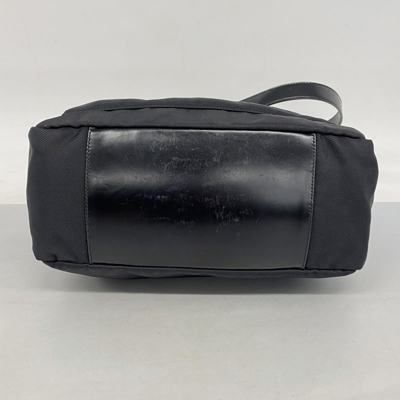 Gucci Handbag Bamboo 000 2058 0509 5 Nylon Black Silver Hardware 2way Bag Ladies