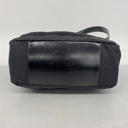 Gucci Handbag Bamboo 000 2058 0509 5 Nylon Black Silver Hardware 2way Bag Ladies