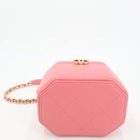 Chanel Handbag Coco Mark Matelasse Vendome Vanity Lambskin 2-way Shoulder Bag