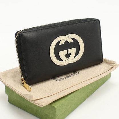 Gucci Zip Around Wallet 658839 Long Wallet Round Zipper Leather Unisex